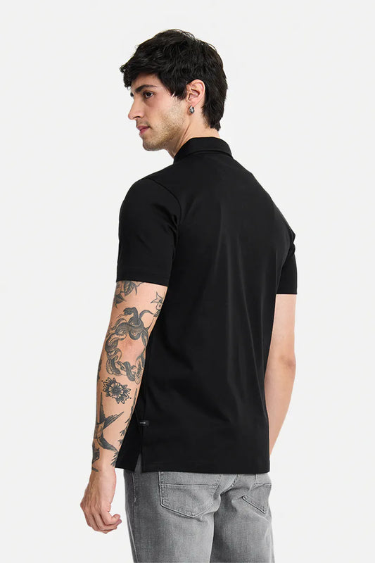 Slim Fit 100% Cotton Polo T-Shirt